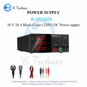 DC Power Supply 30 V 20 A Black Color (220V)