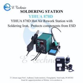 YIHUA 878D Hot Air Rework Station with Soldering Iron- Yihua