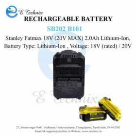 Stanley Fatmax 18V (20V MAX) 2.0Ah Lithium-Ion rechargeable battery